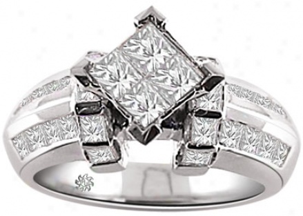 1.85 Carat Katherine2 Diamond 14kt White Gold Engagement Ring