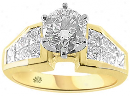 2.11 Carat Kalin Diamond 14kt Yellow Gold Engagement Ring