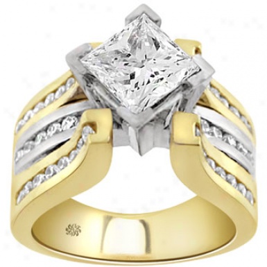 3.11 Carat Kameko Diamond 14kt Gold Engagement Sound